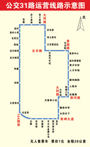 我市即将开通31路公交车